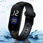 Latest  M4 LED Watch Digital Sports Bracelet for Boys & Girls – Waterproof Touch Display – Random Band Color (Without Box)