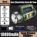 Solar Searchlight flashlight rechargeable heavyduty original flashlight waterproof Search light long range Handheld Flashlight Spotlight Portable Lantern cob light led flashlight heavy duty torch light powerful japan original emergency light torchlight